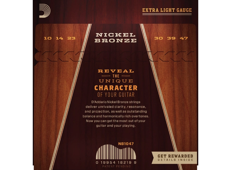 D'addario NB1047 Nickel Bronze Akk. Strenger 